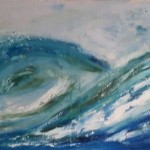 Eternellement vague - Huile 63 X 136 - réalisée par Gérard Obadia
