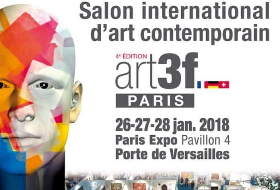 ART3F Paris Janvier 2018 - Affiche du salon d'art contemporain