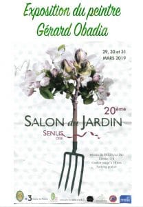 Affiche - Exposition Gérard Obadia - Salon du jardin de Senlis 2019